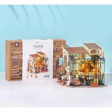 Rolife DIY Miniature Flower Shop Kit for Creative Fun