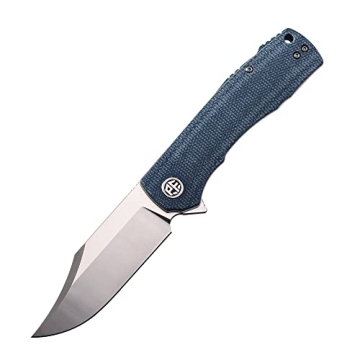 Petrified Fish PFP03 Victor Folding Knife 3.58" K110 Satin Blade with Micarta Handle