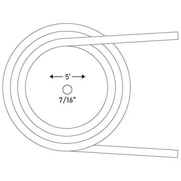 Surebonder RR-5 Full-Size Hot Glue Stick Roll, Clear, 60" (5 Feet), 7/16" Diameter (.43") - Long Glue Stick, Uninterrupted Gluing, Use With All Temperature Glue Guns