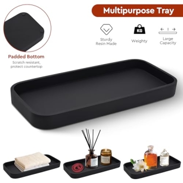 Elegant 4 Piece Amber Glass Bathroom Accessories Set