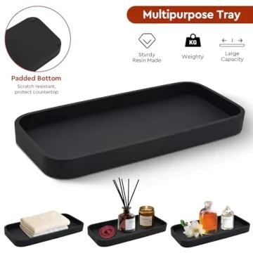 Elegant 4 Piece Amber Glass Bathroom Accessories Set