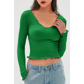 CHYRII Long Sleeve Tops for Women - Stylish & Comfy