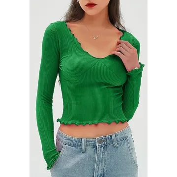 CHYRII Long Sleeve Tops for Women - Stylish & Comfy