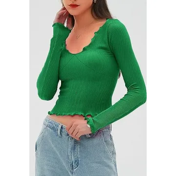 CHYRII Long Sleeve Tops for Women - Stylish & Comfy