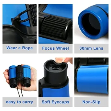 Scotamalone Kids Binoculars for Ages 3-12 - Durable Toy Binoculars