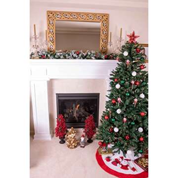 Clever Creations Lollipop Christmas Ornament Set of 6 Pieces, Shatterproof Holiday Décor for Christmas Trees, Red and White