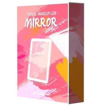 FUNTOUCH Portable Travel Makeup Mirror with Light