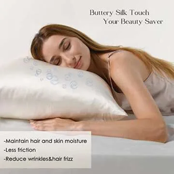 YANIBEST Vegan Silk Satin Pillowcase for Comfort and Care