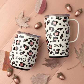 Insulated 18oz Travel Mug with Handle & Lid