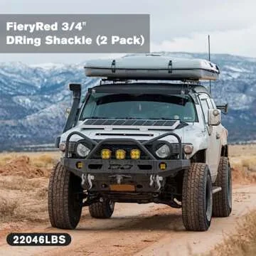 FieryRed D Ring Shackle 22,046Ibs Strength for Towing