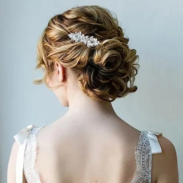 Rhinestone French Barrette Hair Pins for Women