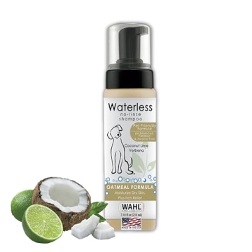 Wahl USA Pet Friendly Waterless No Rinse Shampoo – Oatmeal & Coconut Lime Verbena