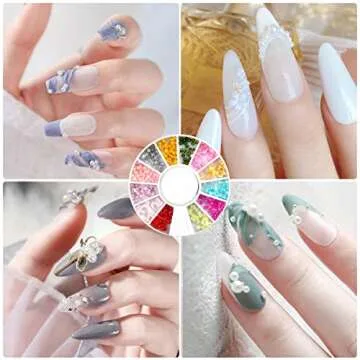 Biutee AB Crystal Rhinestones Set for Nail Art Creativity