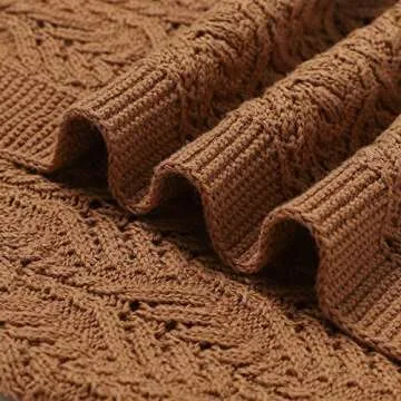Opewod Baby Blanket 100% Cotton Knit Toddler Blankets Knitted Cellular Blanket for Newborn Boys and Girls 40x30 Inches