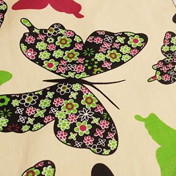 Love Potato Chic Green Butterfly Waist Apron with Pockets for Waitress, Ideal for Commercial Restaur...