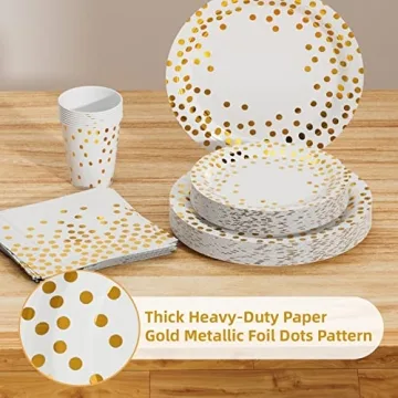 Dn Dennov Elegant Party Supplies for 20 Guests