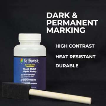 Liquid Ready Metal Marking Powder for Laser Inks - 120ml