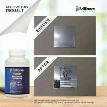 Liquid Ready Metal Marking Powder for Laser Inks - 120ml