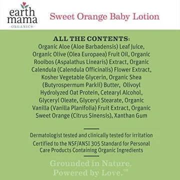 Organic Earth Mama Baby Lotion Pack of 3 Comforting Moisturizer