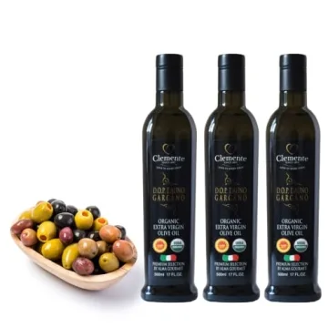 Clemente Organic Dauno Gargano Extra Virgin Olive Oil D.O.P. - 3 Pack