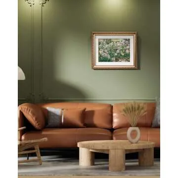 ARPEOTCY Vintage Gold Framed Wall Art, 13x16 inch Flower Scenery Retro Paintings, Floral Canvas Prints Artwork with Antique Frame, Victorian Wall Picture Decor for Room Gallery Living Room