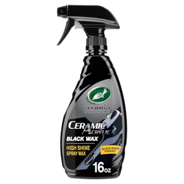 Turtle Wax 53447 Hybrid Solutions Ceramic Acrylic Black Spray Wax for Ultimate Shine and Protection