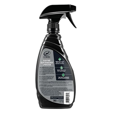Turtle Wax Spray Wax for Black Cars - Lasting Shine and Protection