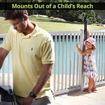 D&D Technologies ML3TPKA MagnaLatch Top Pull, Pool & Child Safety Magnetic Gate Latch and Lock, for Any Square Gate Frame and Post