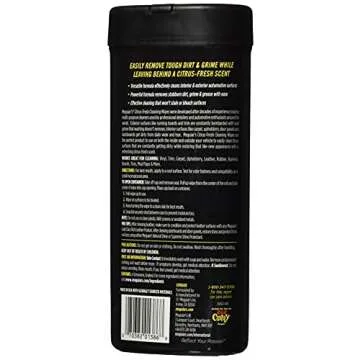 Meguiar's Citrus-Fresh Cleaning Wipes - Multi-Surface Wipes Removes Dirt, Grease, and Grime on a Variety of Surfaces Inside and Out - Citrus Scented Wipes that Make for Convenient Cleaning, 30 Wipes