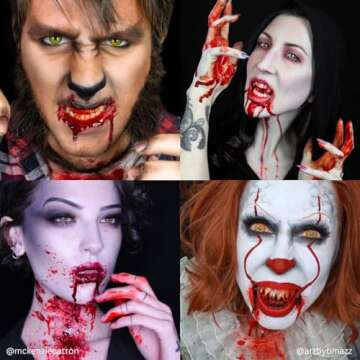 Mehron Makeup Stage Blood | Realistic For Halloween | Washable Fake Blood for Special FX, Stage & Sc...