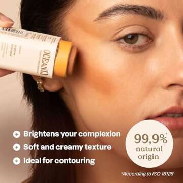 ATTITUDE Oceanly Plastic-Free Lightweight Bronzer Stick, Titanium Dioxide-Free, EWG Verified, Vegan ...