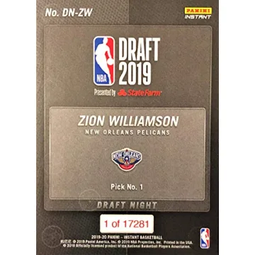 ZION WILLIAMSON First Rookie Basketball Card – Secure Yours Now!