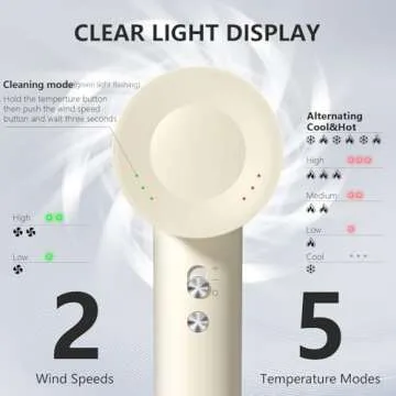 HRYCF Hair Dryer, Light Weights & Fast Drying Ionic Tool