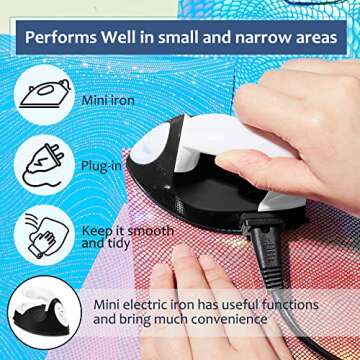 Portable Honoson Mini Craft Iron for DIY Projects and More