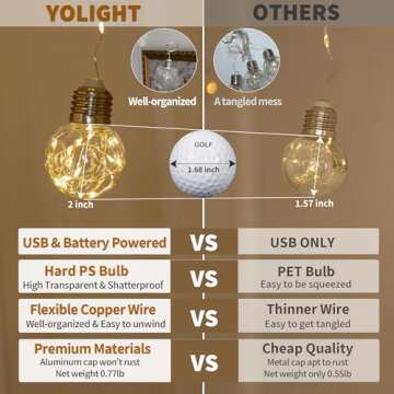 YOLIGHT Wishing Ball Curtain Lights 200 LED Window Curtain String Lights with Remote, USB Battery Powered Twinkle Globe Fairy Lights for Wedding Party Bedroom Christmas Decoration (Warm White)