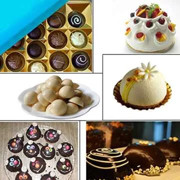 5Pack Sphere Silicone Baking Molds for Delicious Treats