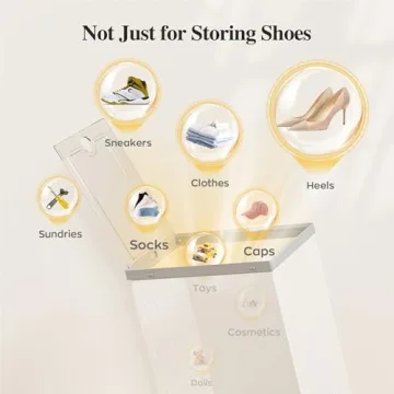 Kuject X-Large Shoe Storage Organizers - Stackable & Clear