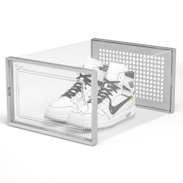 Kuject X-Large Shoe Storage Organizers - Stackable & Clear