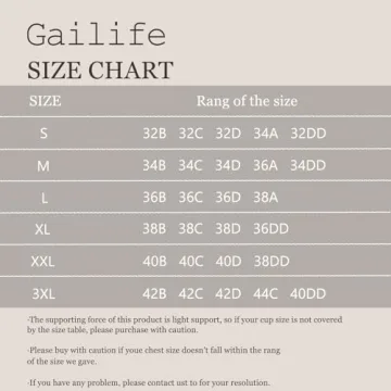 Gailife Wireless Comfort Support Bra for Women