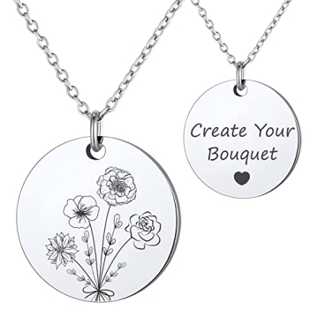 Anavia - Birthmonth Flowers Necklace & Personalized Jewelry