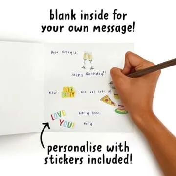 Anniversary Card for Girlfriend Boyfriend - I Would Give You My Last Chicken Nugget - Kids Valentines Day Cards For School Husband Wife - Love Greeting Cards For Her Him - Comes With Cute Stickers