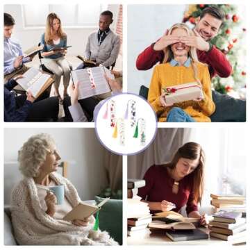 Dried Flower Resin Bookmarks - Handmade Floral Page Markers