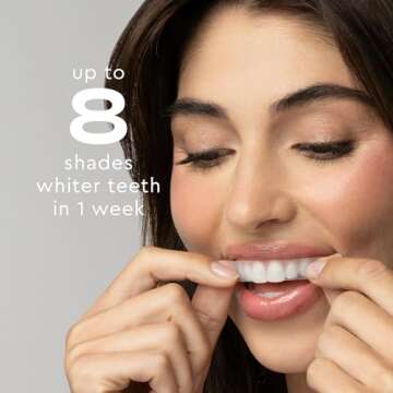 MOON Platinum Express Teeth Whitening Strips, Whiten Teeth Up to 8 Shades in 1 Week, Enamel Protecti...