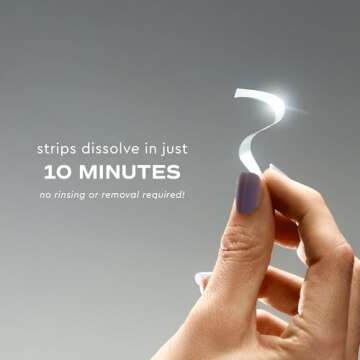 MOON Platinum Express Teeth Whitening Strips, Whiten Teeth Up to 8 Shades in 1 Week, Enamel Protection, Fast-Dissolving, Gentle for Sensitive Teeth, Vegan, Winter Mint Flavor