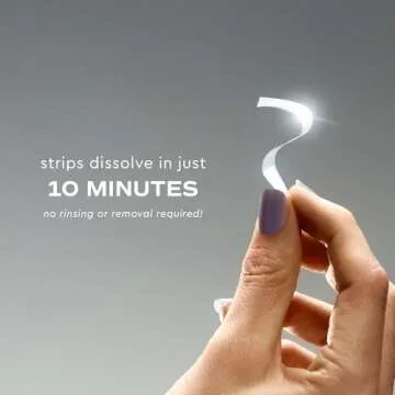 MOON Platinum Express Teeth Whitening Strips, Whiten Teeth Up to 8 Shades in 1 Week, Enamel Protection, Fast-Dissolving, Gentle for Sensitive Teeth, Vegan, Winter Mint Flavor