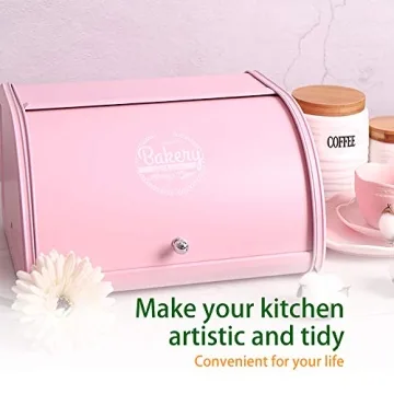 Stylish KL X458 Pink Bread Box for Fresh Bakery Items
