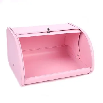 Stylish KL X458 Pink Bread Box for Fresh Bakery Items