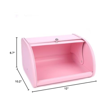 Stylish KL X458 Pink Bread Box for Fresh Bakery Items