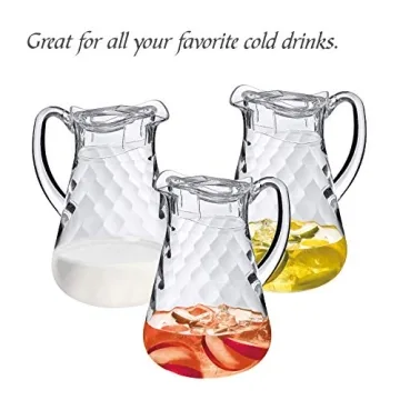 Amazing Abby Acrylic Pitcher - Stylish 64 oz Water Jug