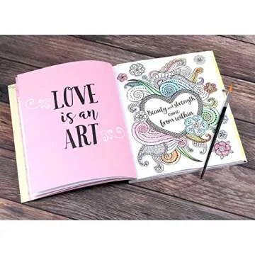 Love Is Like a Rainbow Watercolor Coloring Book